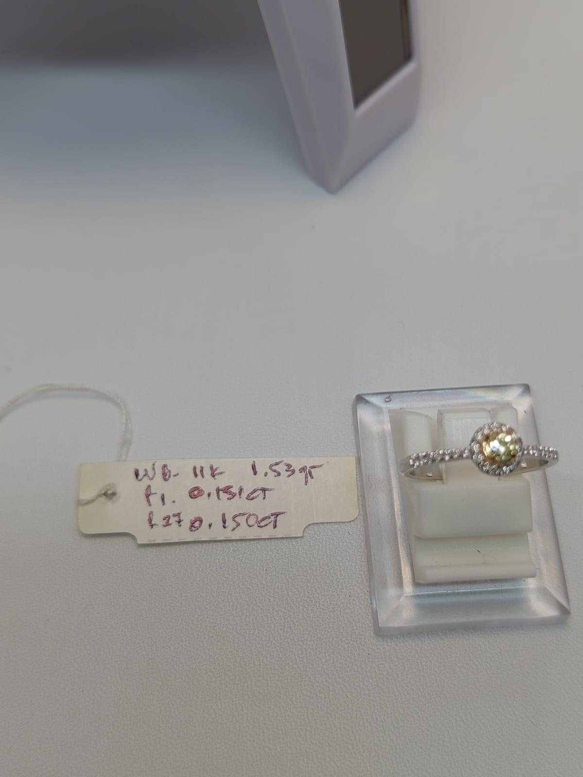 WG 11k 1,53gr, R1 0,131 ct, R27 0,150ct - Image 2